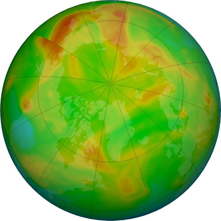 Arctic ozone map for 23 May 2017